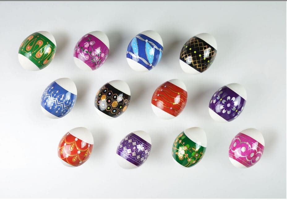 Zestaw 12 owijek w metalicznych wzorach