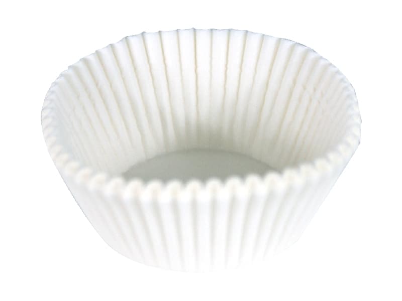 Foremki na babeczki, białe 200 szt