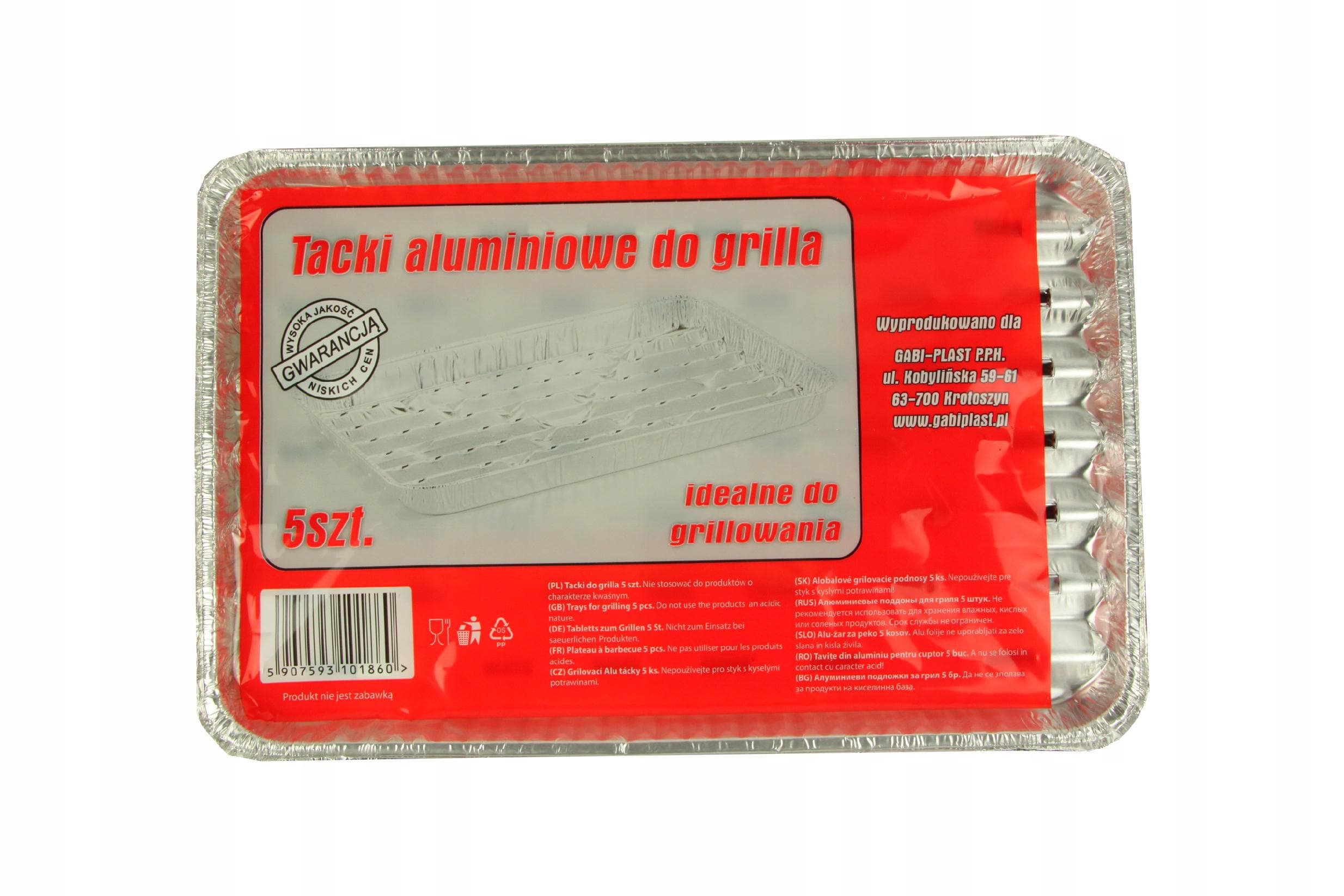 Tacki aluminiowe 5 szt.