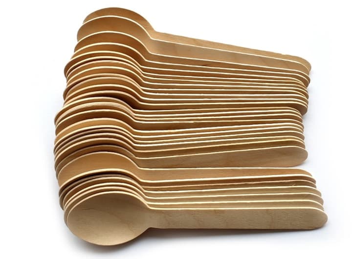 Eko drewniane łyżeczki, 100 szt.