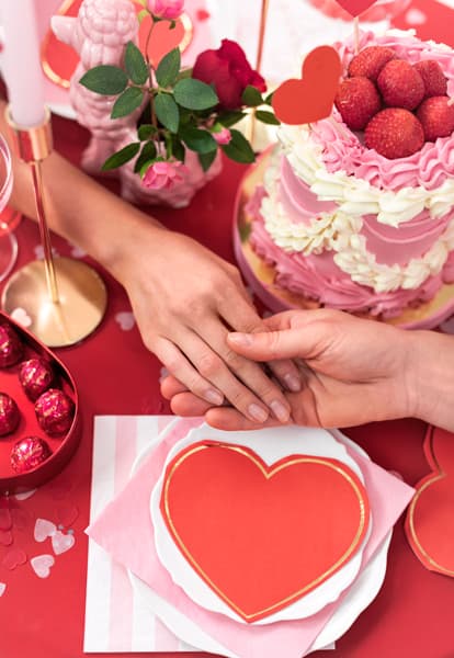 Konfetti Serca papierowe, różowe 15g/1op