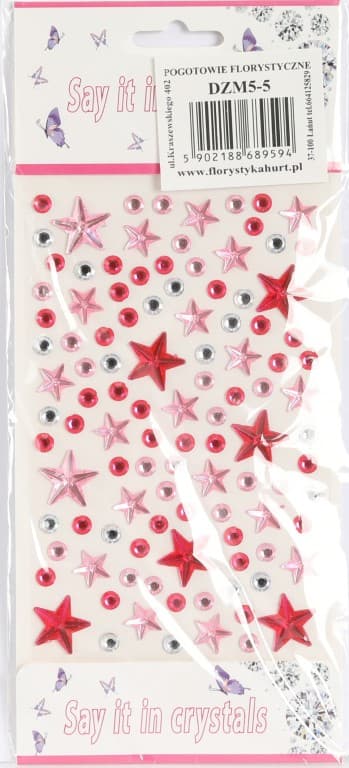 Dżety samoprzylepne Gwiazdy MIX -  kolor nr 5