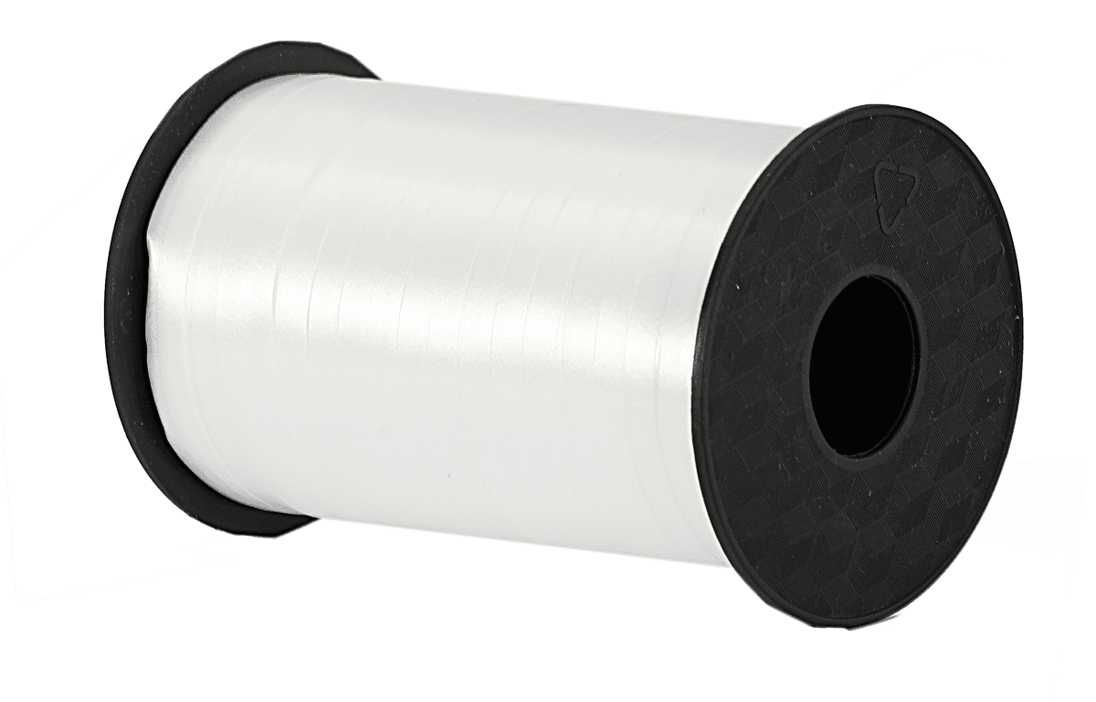 Wstążka plastikowa PP 0,5cm/225mb, biała