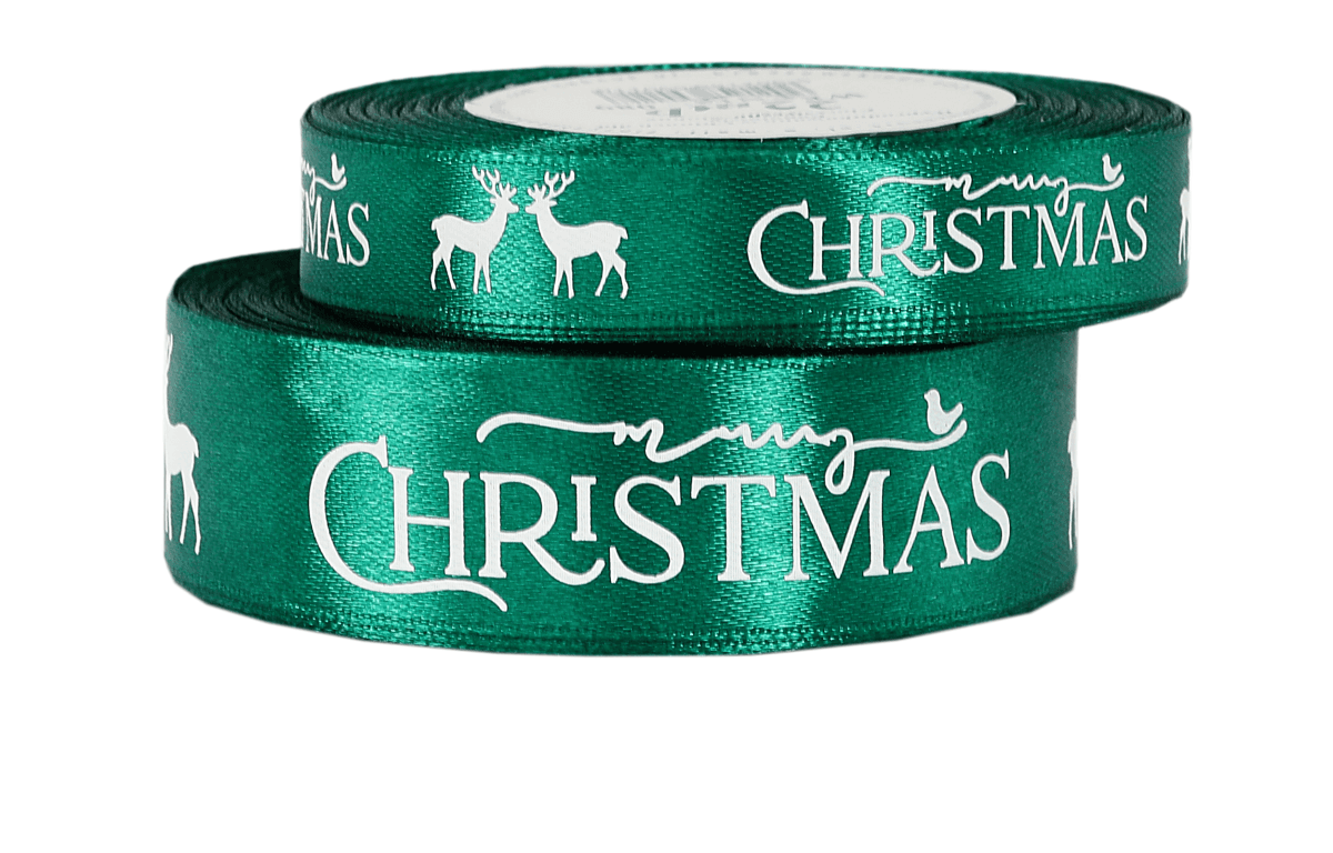 Wstążka satynowa Renifery 15mm/22mb, butelka