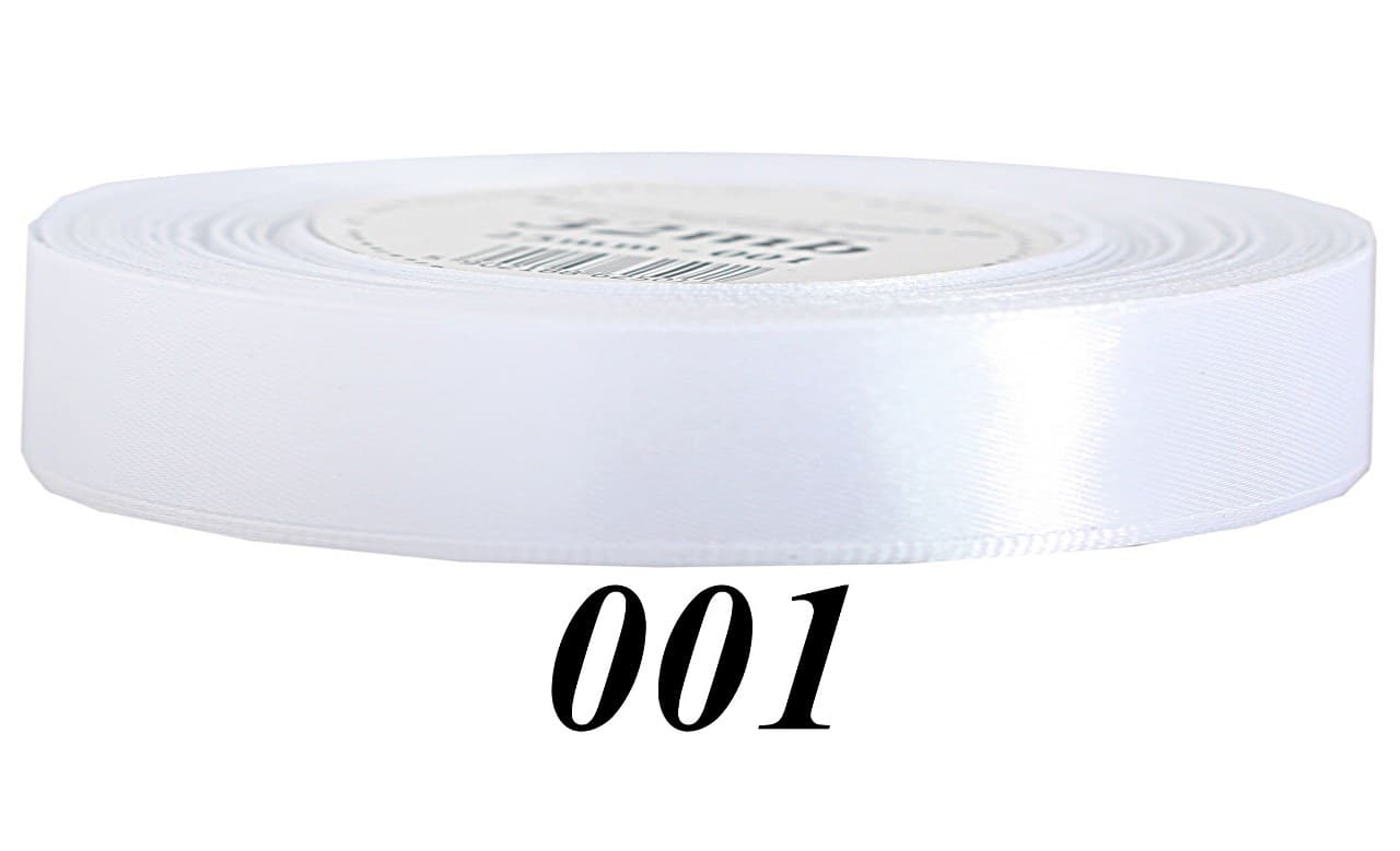 Wstążka satynowa 12mm/32mb, biały
