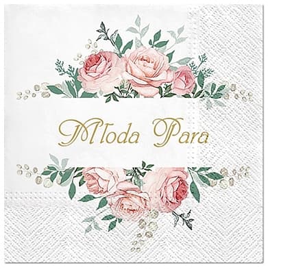 Serwetki 33x33cm ślubne 'Młoda Para'