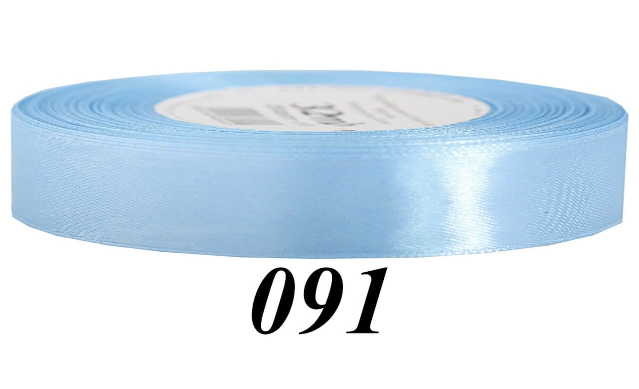 Wstążka satynowa 12mm/32mb, błękitna