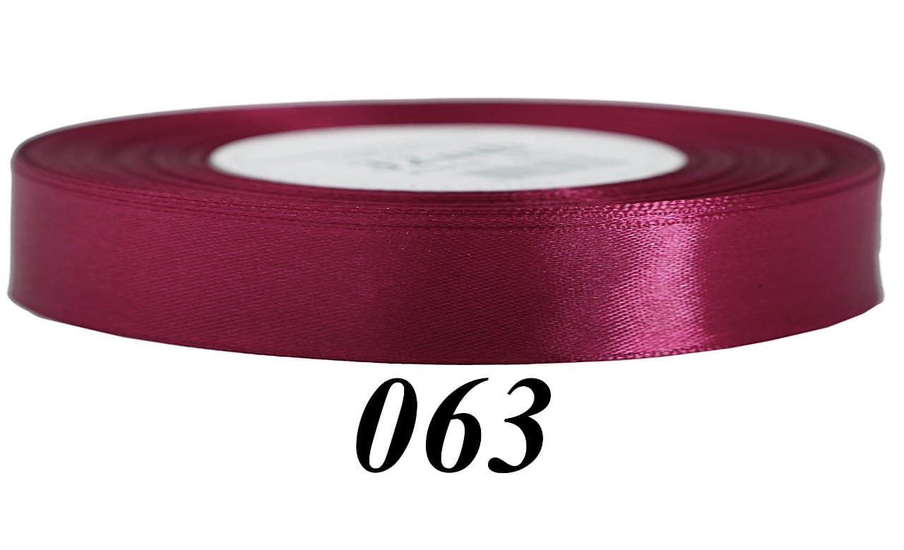 Wstążka satynowa 12mm/32mb, bordo/2 (burak)