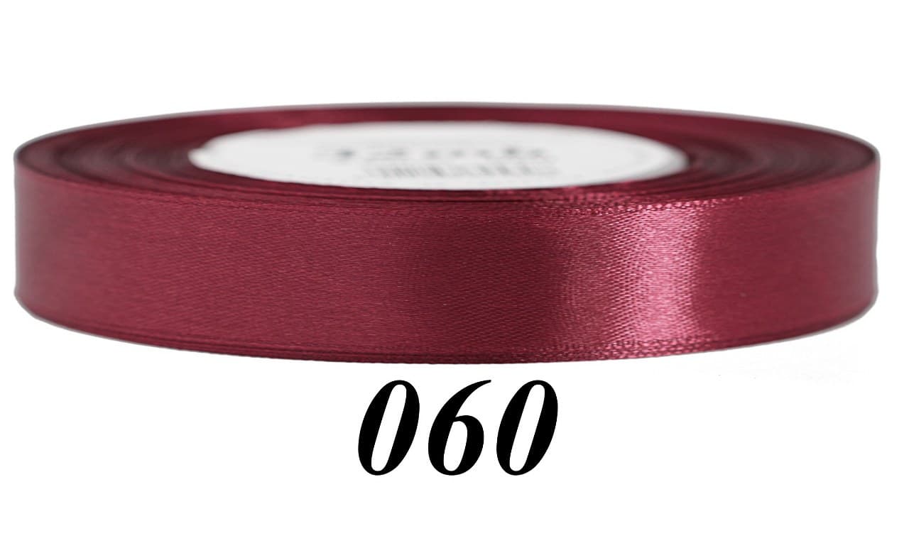 Wstążka satynowa 12mm/32mb, bordowa