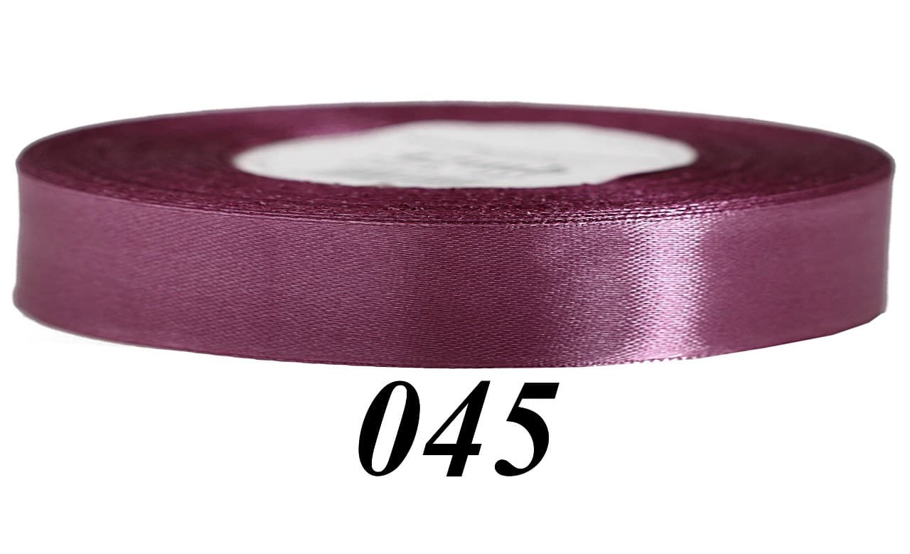 Wstążka satynowa 12mm/32mb, brudny róż