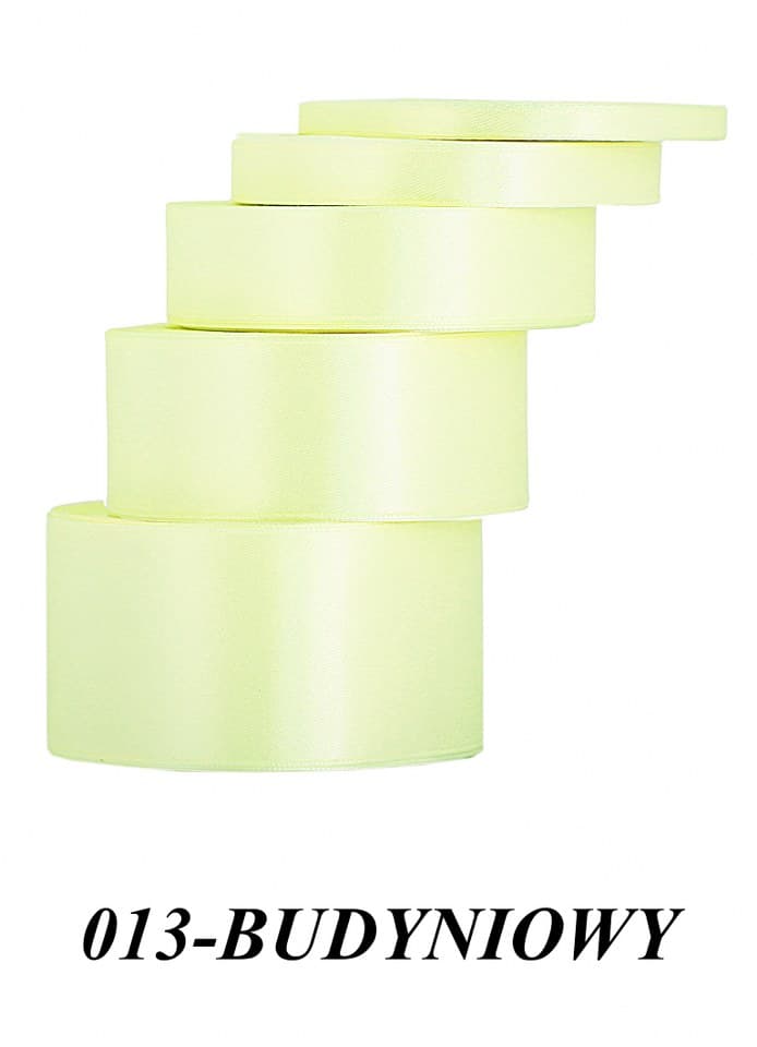 Wstążka satynowa 12mm/32mb, budyniowa