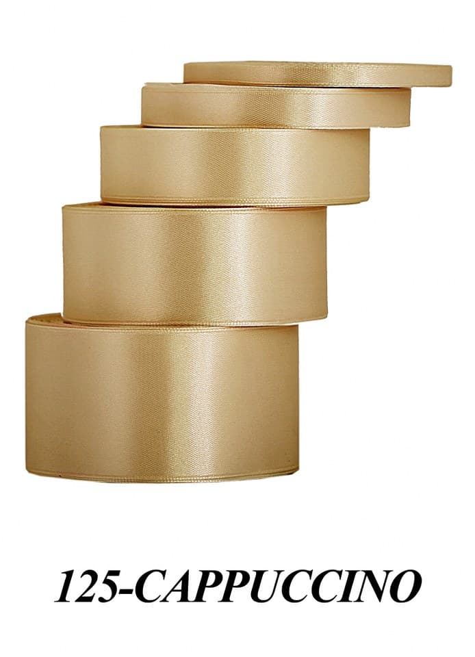 Wstążka satynowa 12mm/32mb, cappuccino