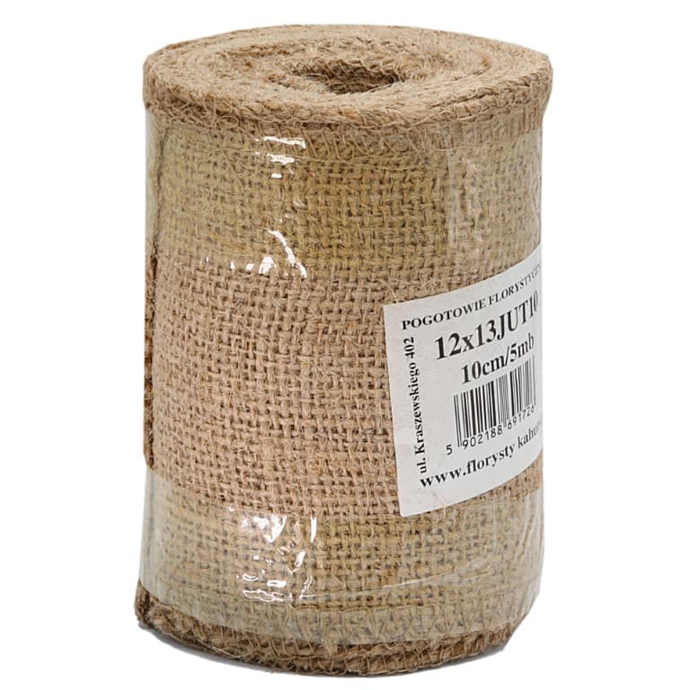 Juta obszywana, 12x13,10cm/5mb, 340g/m2, natura