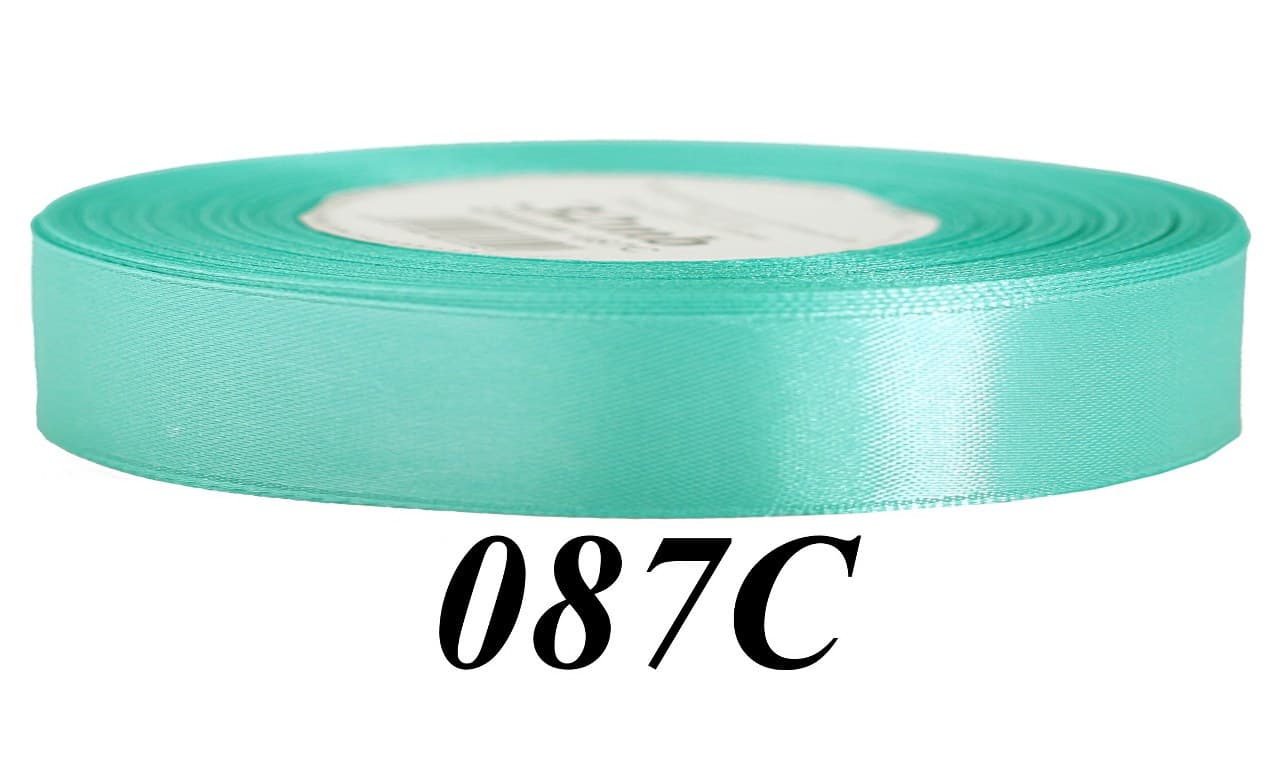 Wstążka satynowa 12mm/32mb, ciemnnomiętowa