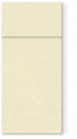 Kieszonki na sztućce 32x38 cm, kremowe, 50 szt.