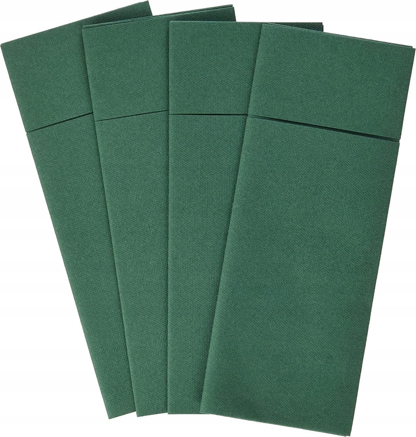 Kieszonki na sztućce 39x40, ciemnozielone, 50 szt.