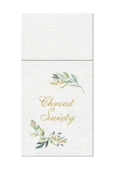 Kieszonki na sztućce 40x40 cm, białe 25 szt.