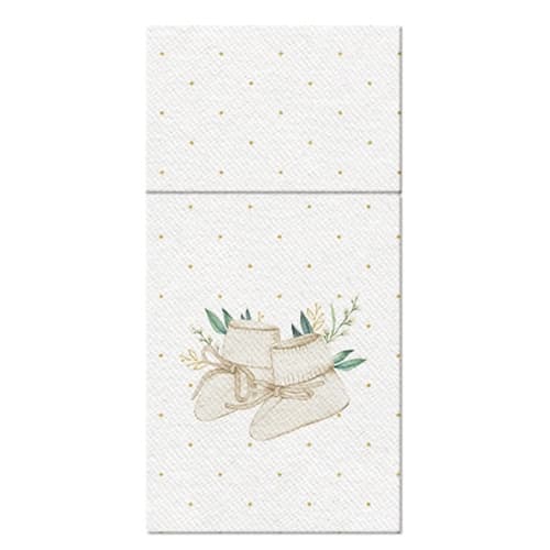 Kieszonki na sztućce 40x40 cm, białe 25 szt.