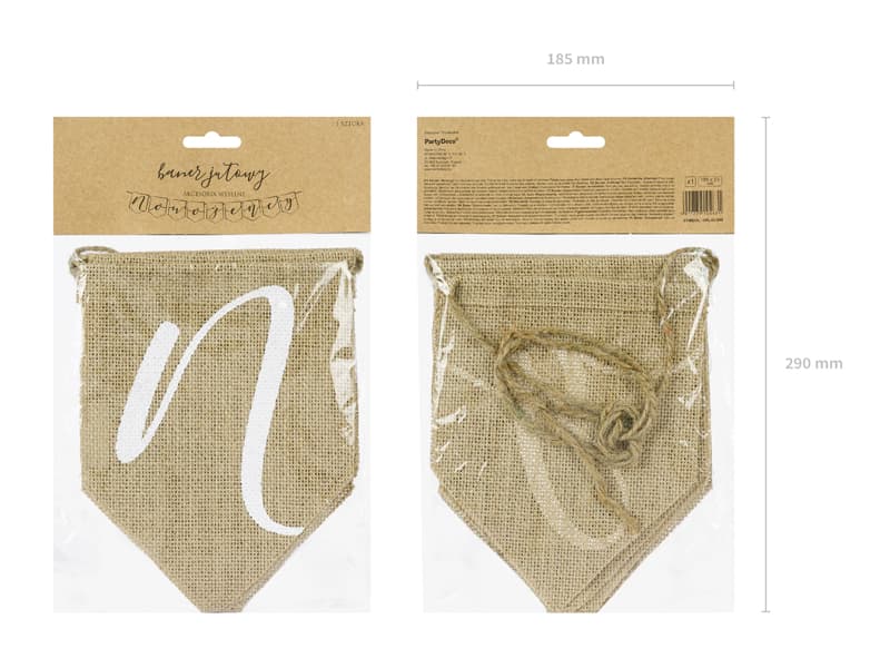 Baner Nowożeńcy, 23x15,5cm