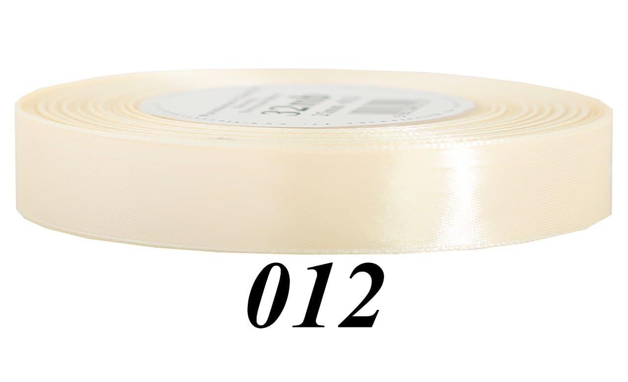 Wstążka satynowa 12mm/32mb, ciemnokremowa