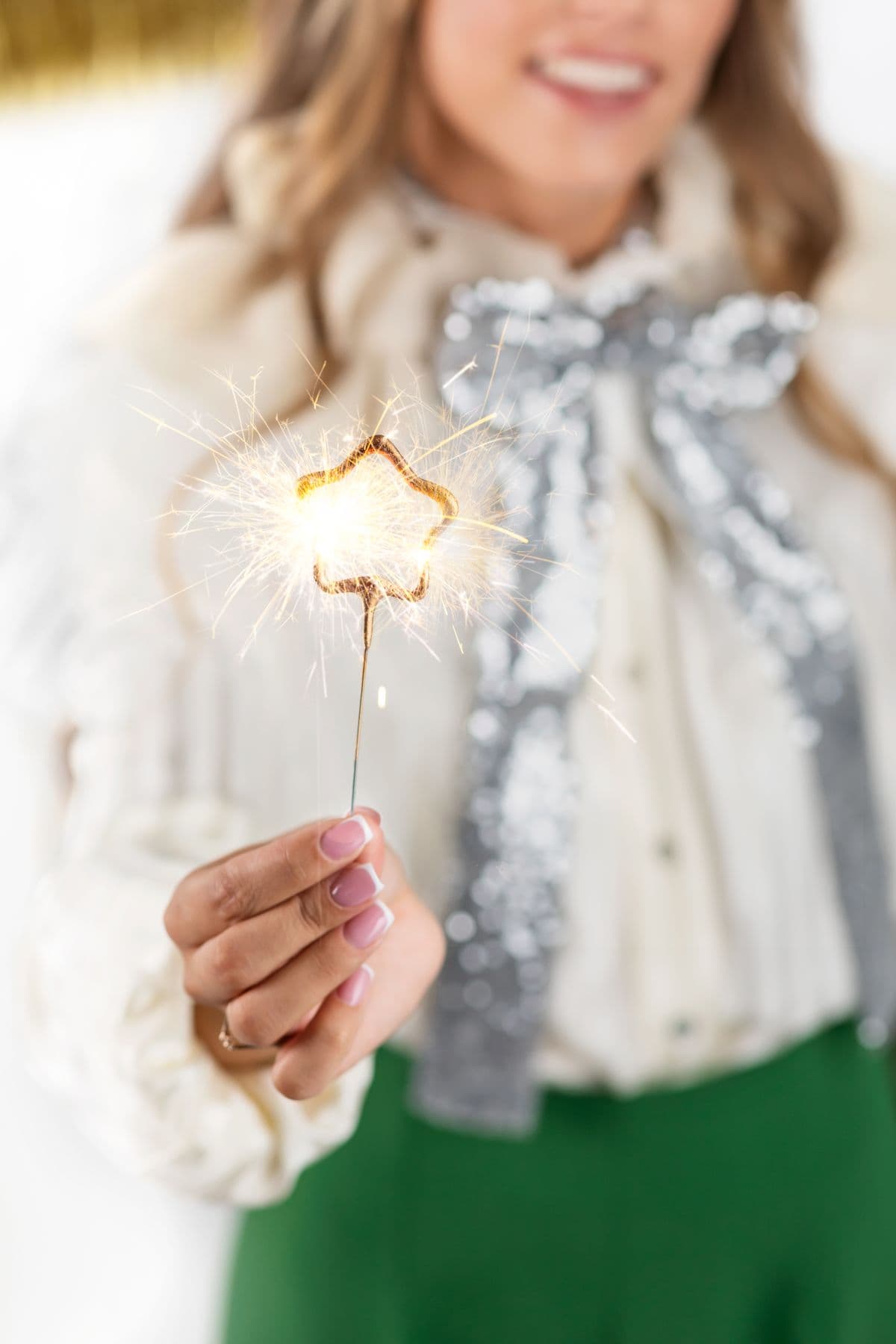 Zimne ognie Gwiazdki, złoty, 16.5cm