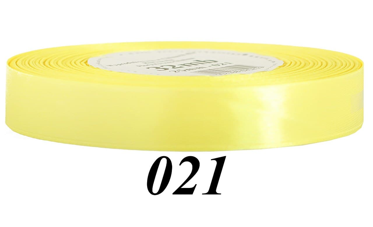 Wstążka satynowa 12mm/32mb, cytrynowa