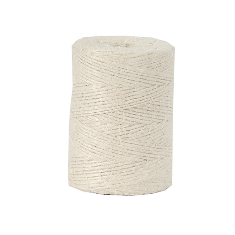 Sznurek jutowy, śr 1mm/83mb/100 gramów, wybielany
