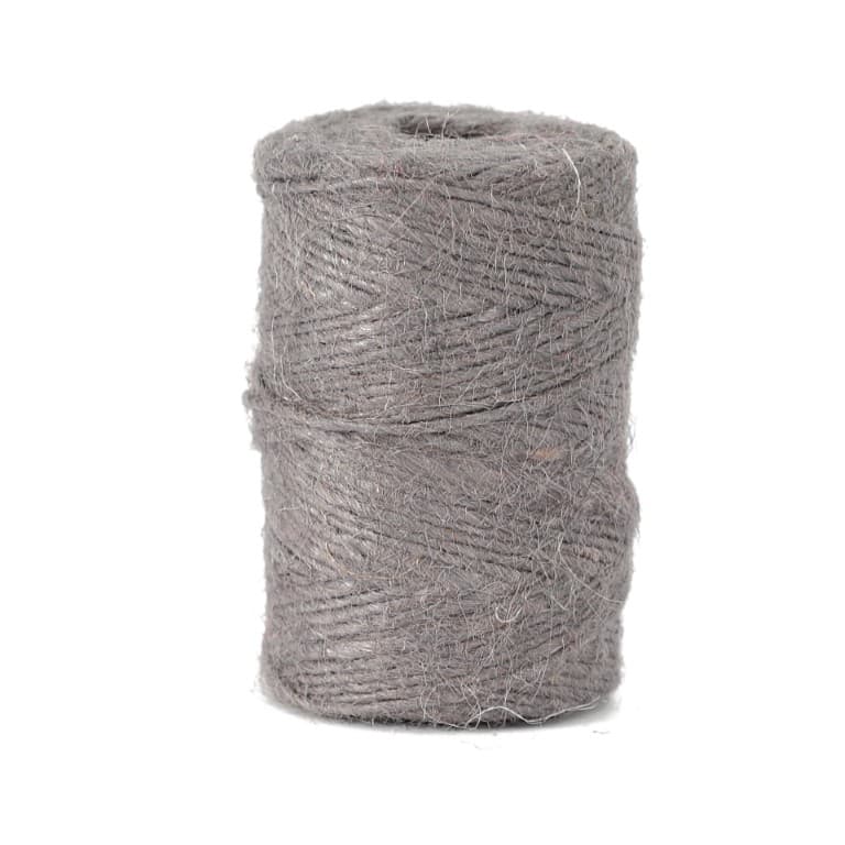 Sznurek jutowy, śr 1mm/83mb/100 gramów, srebrny