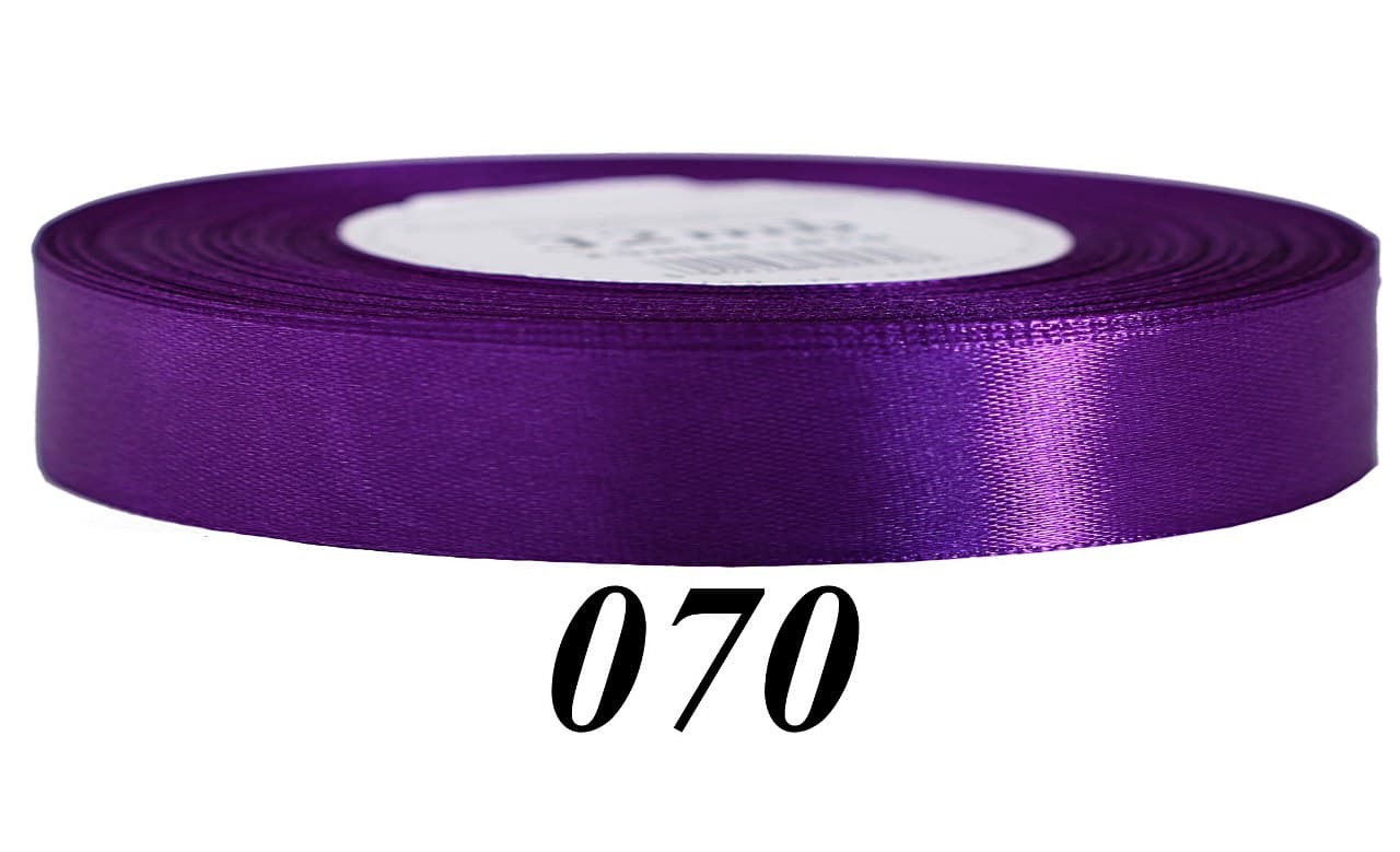 Wstążka satynowa 12mm/32mb, fioletowa