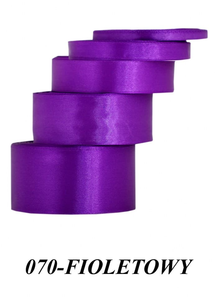 Wstążka satynowa 12mm/32mb, fioletowa