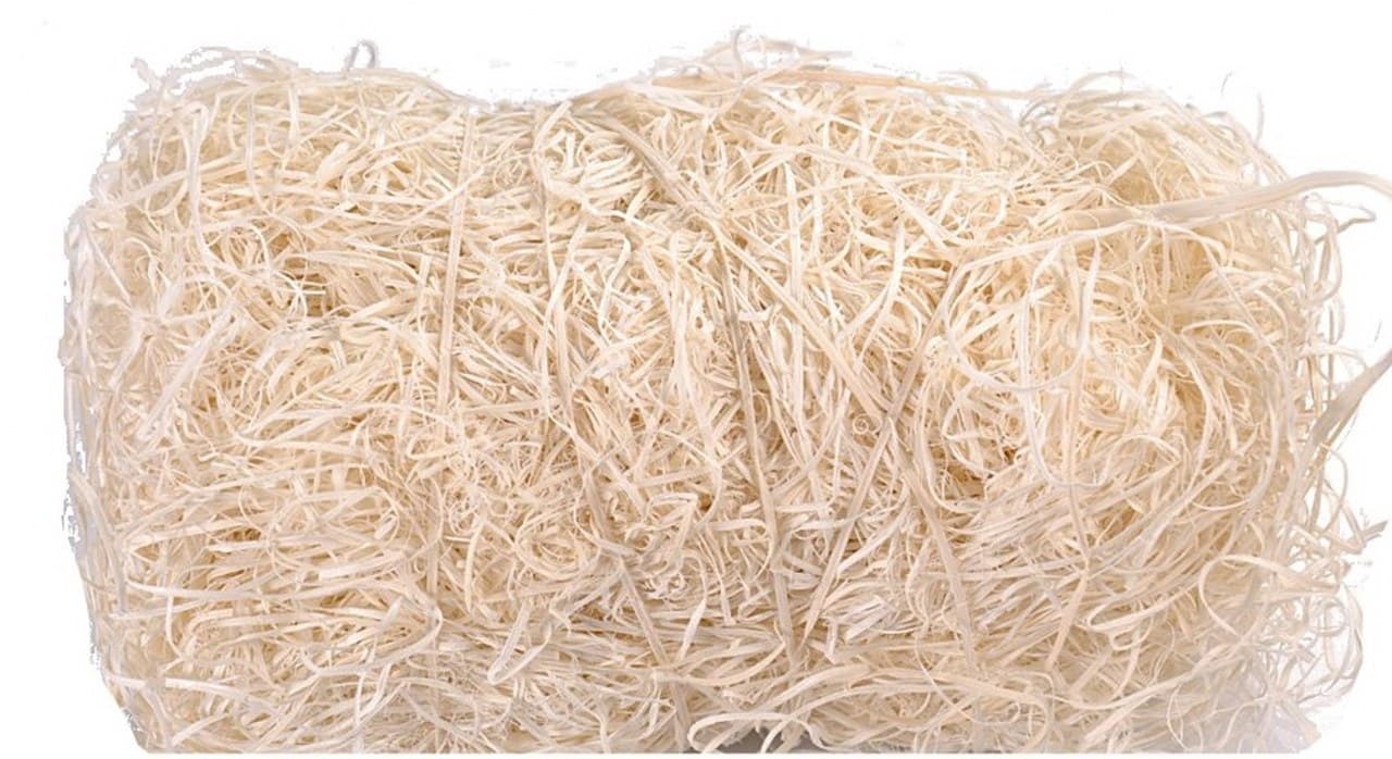 Wełna drzewna, wypełniacz, waga ok. 350 gramów
