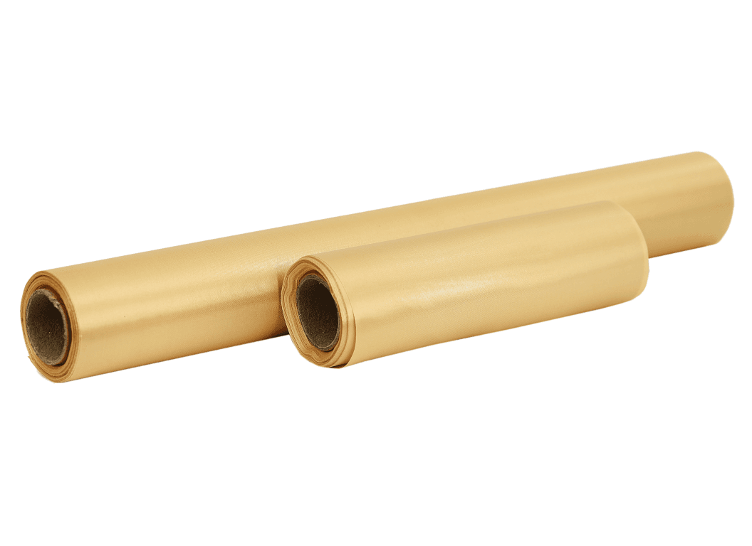 Satyna gładka w rolce, wstążka 16cm/9y, złota