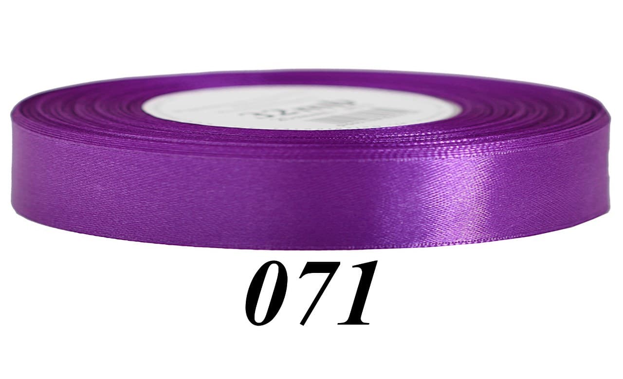 Wstążka satynowa 12mm/32mb, jasnofioletowa