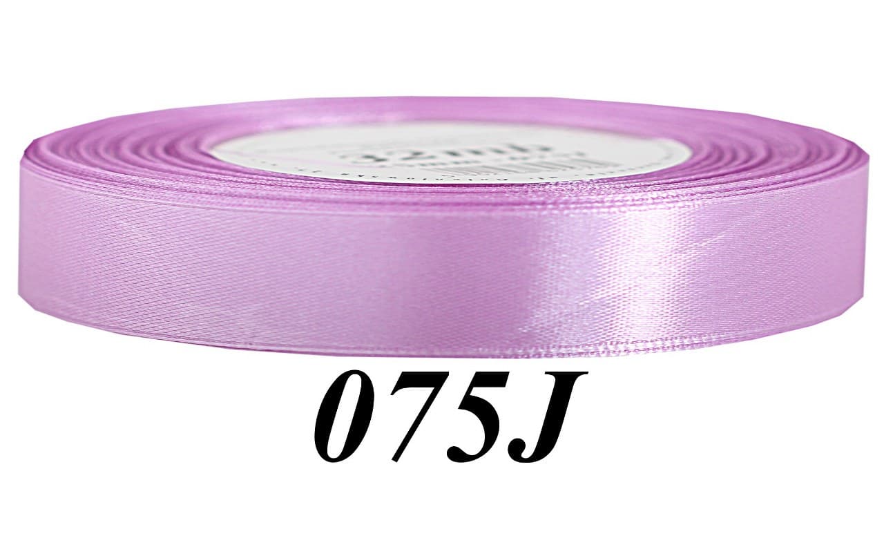 Wstążka satynowa 12mm/32mb, jasnowrzosowa