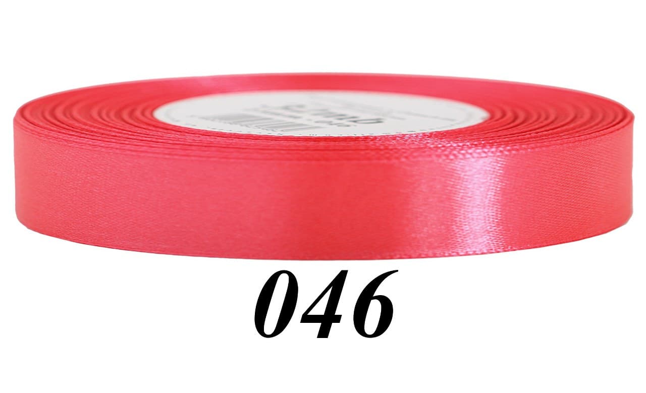 Wstążka satynowa 12mm/32mb, malinowa
