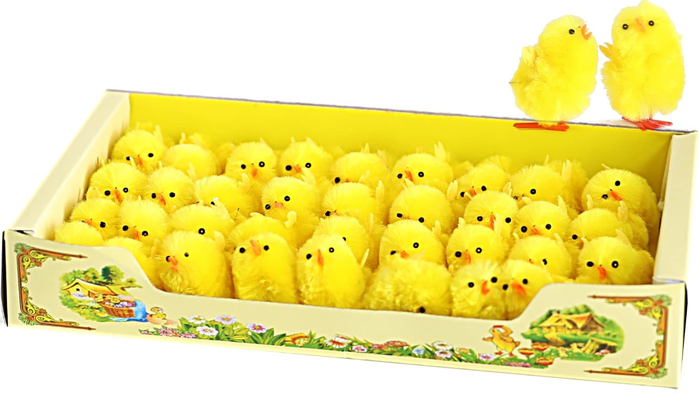 Kurczaki żółte wielkanocne  2x3cm/40szt