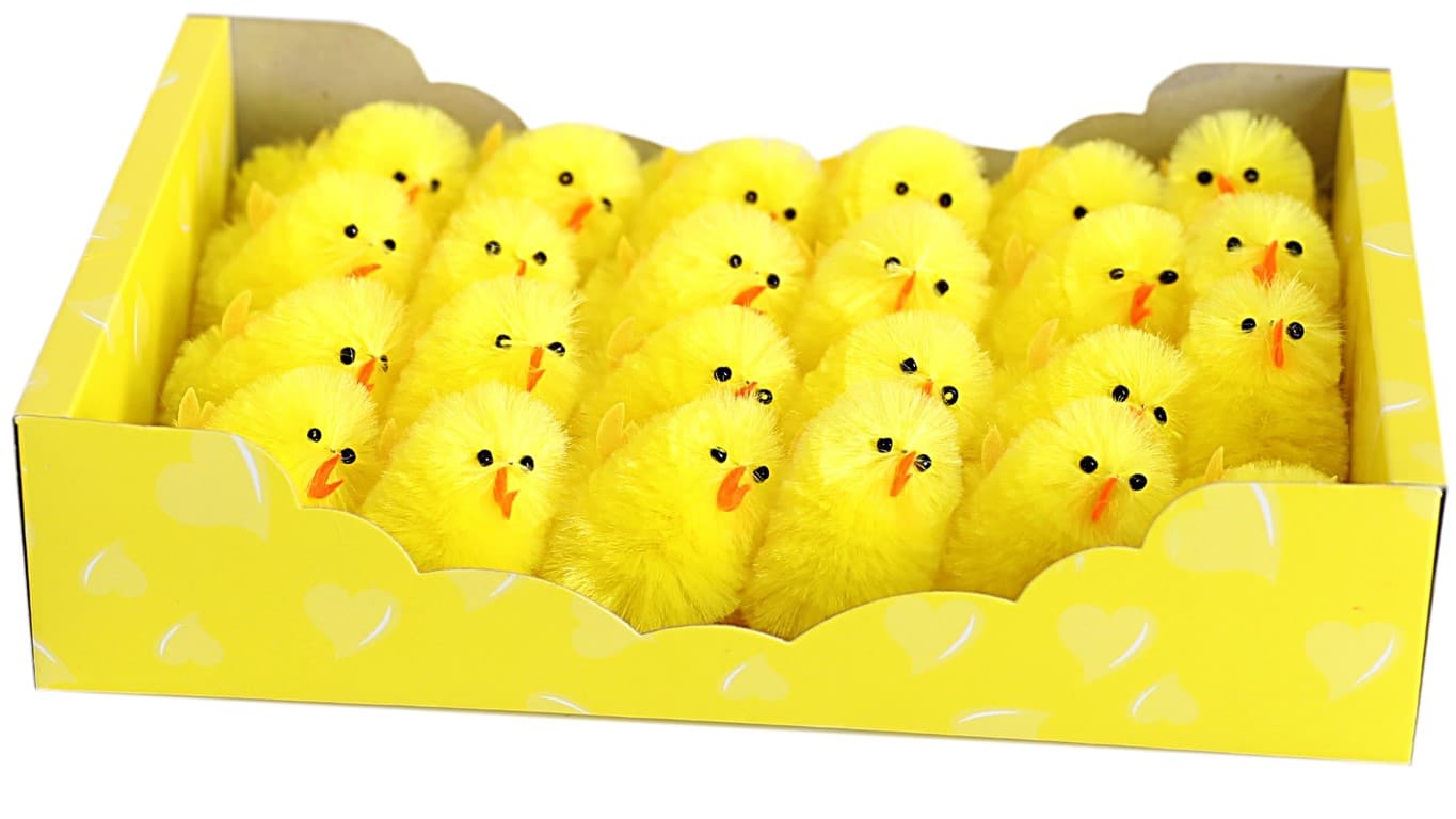 Kurczaki żółte wielkanocne  3x4x5cm/28szt
