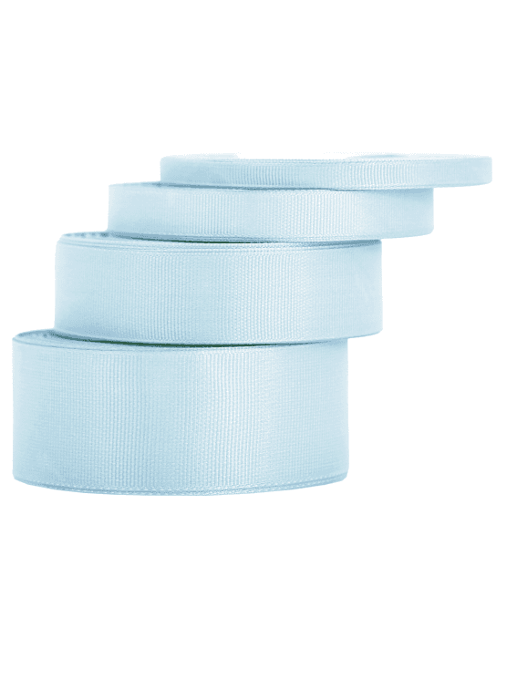 Wstążka rypsowa, 6mm/22mb, jasnobłękitna
