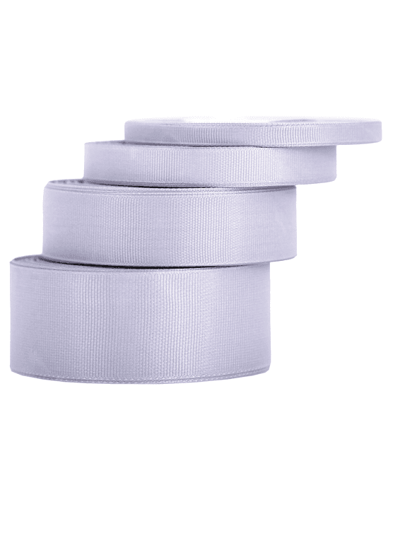 Wstążka rypsowa, 12mm/22mb, jasnowrzosowa