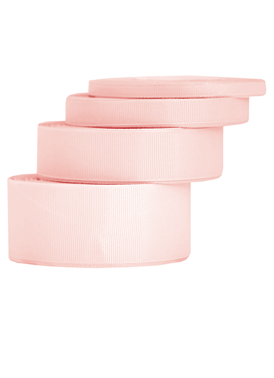 Wstążka rypsowa, 25mm/22mb, jasny łosoś