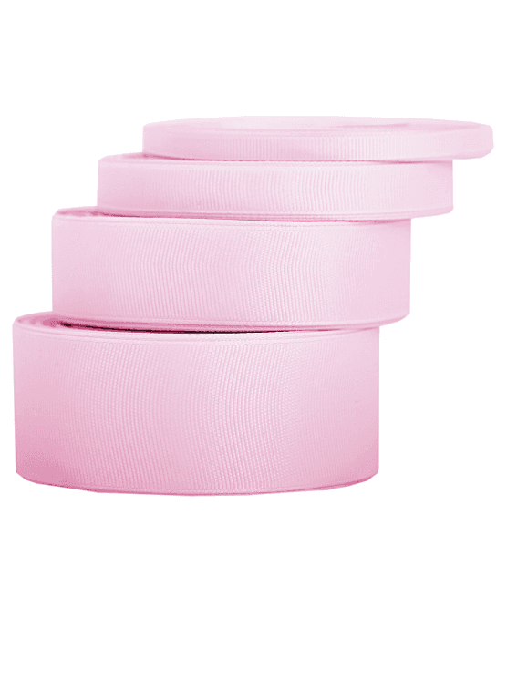 Wstążka rypsowa, 25mm/22mb, różowy przydymiany