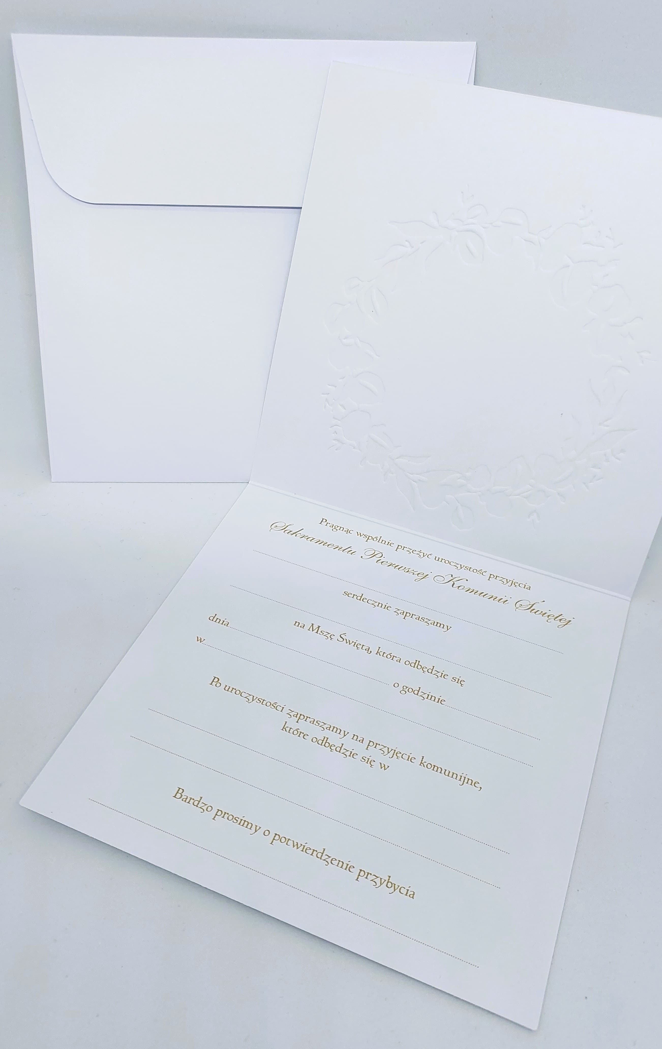 Zaproszenie dla Matki Chrzestnej, Komunia Św. 1szt
