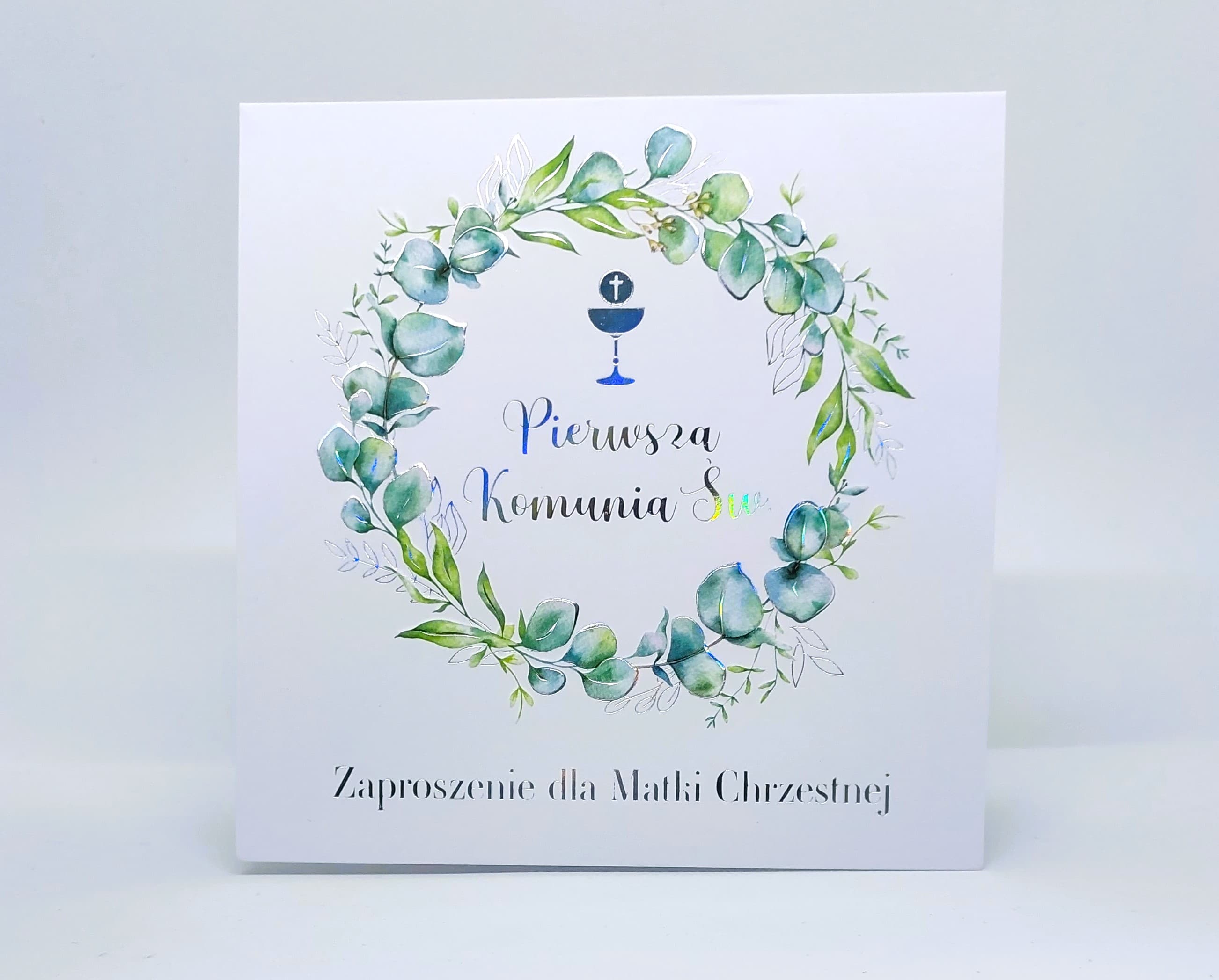 Zaproszenie dla Matki Chrzestnej, Komunia Św. 1szt