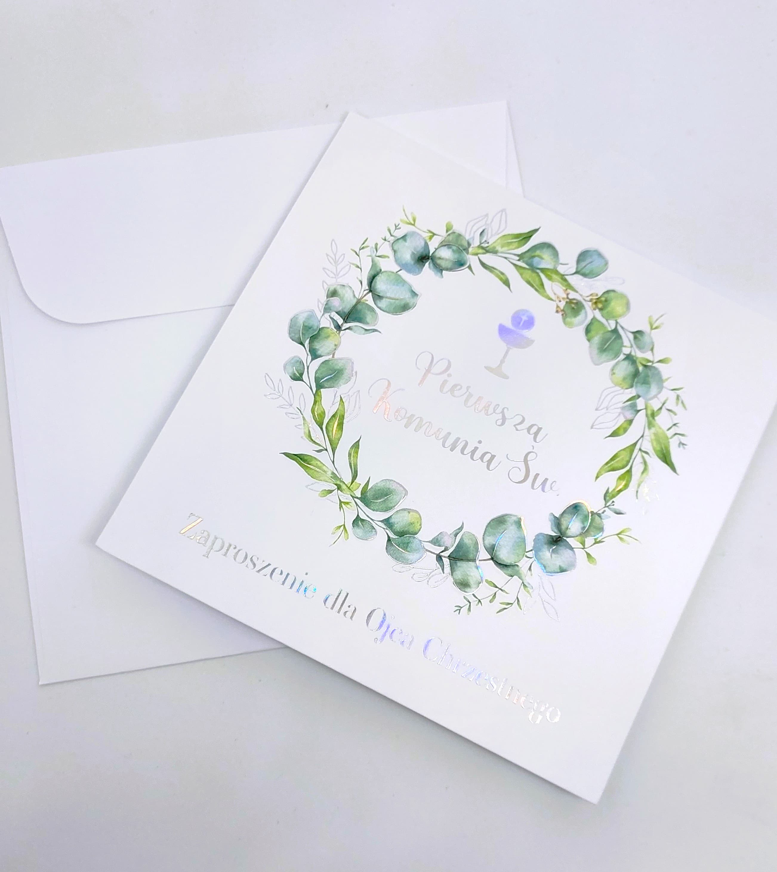 Zaproszenie dla Ojca Chrzestnego, Komunia Św. 1szt