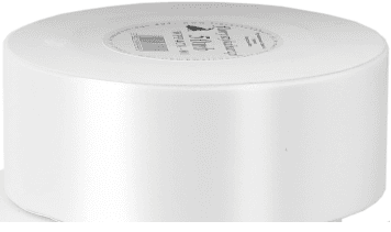 Wstążka polipropylenowa 5cm/50mb, biała perłowa