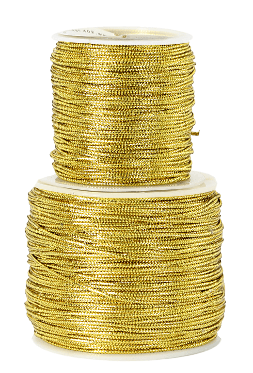 Sznurek florystyczny metalizowany 1mm/18mb, złoty