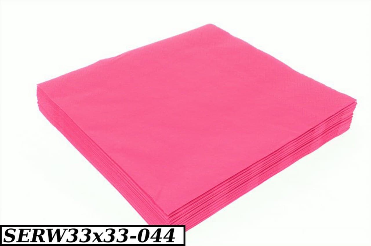 Serwetki Trójwarstwowe, 20szt,  33x33 amarantowe