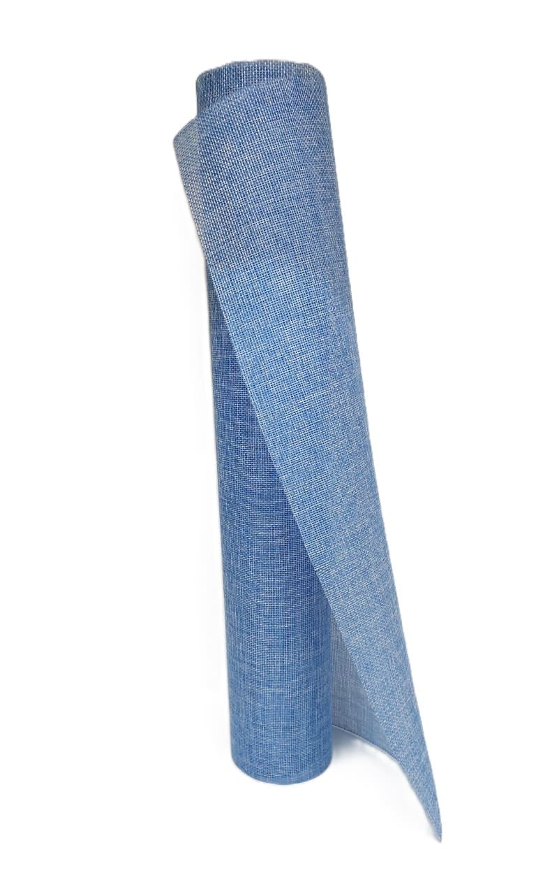 Juta  sztuczna, gęsta, 48cm/4,5mb, błękitna