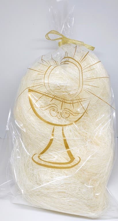 Worek foliowy komunijny wzór KIELICH 23x33cm/50szt