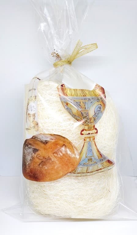 Worek foliowy komunijny wzór CHLEB 23x40cm/50szt